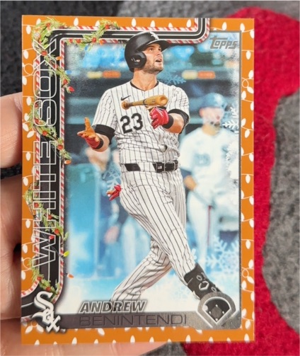2025 Topps Holiday #H84 Andrew Benintendi — front