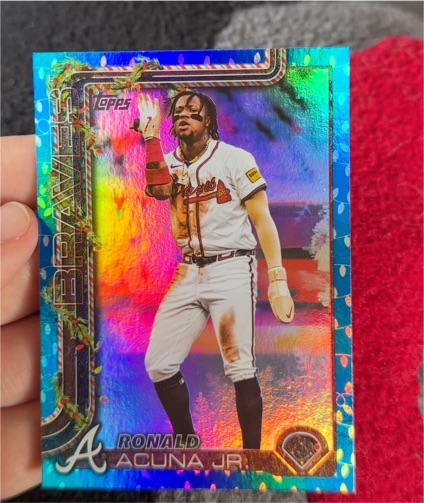 2025 Topps Holiday #H62 Ronald Acuña Jr. — front