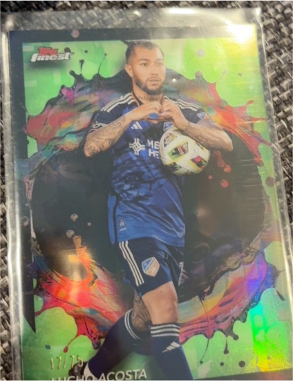 2024 Topps Finest MLS #218 Lucho Acosta — front