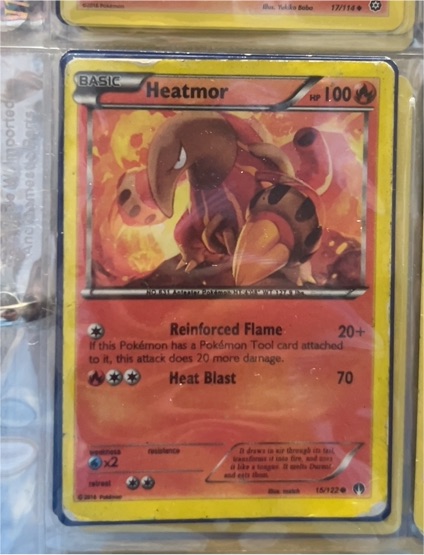 2014 Pokémon XY Breakpoint #15 Heatmor — front