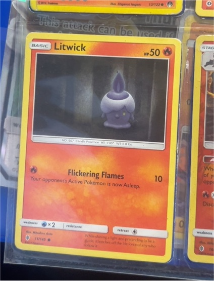 2017 Pokémon Sun & Moon Guardians Rising #11 Litwick — front