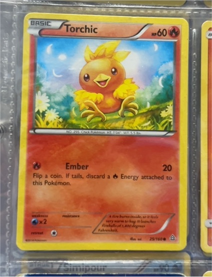 2015 Pokémon Primal Clash #25 Torchic — front