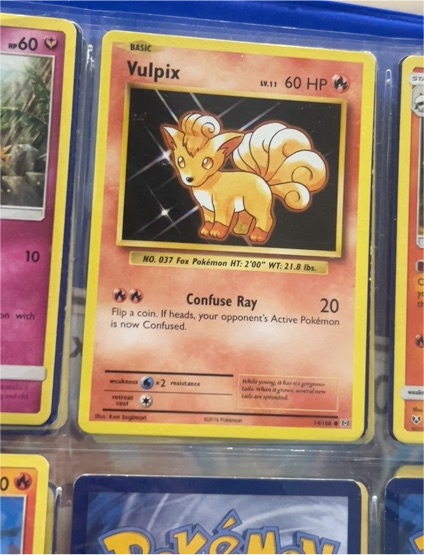 2016 Pokémon XY Evolutions #14 Vulpix — front