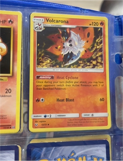 2017 Pokémon TCG Shining Legends #13 Volcarona — front