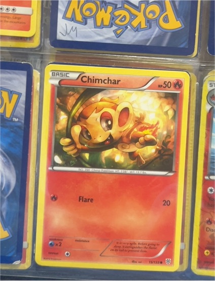 2012 Pokémon Plasma Storm #15 Chimchar — front