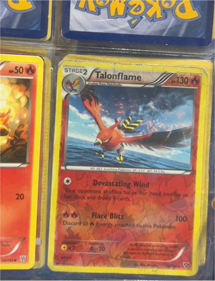 2014 Pokemon XY #28 Talonflame — front