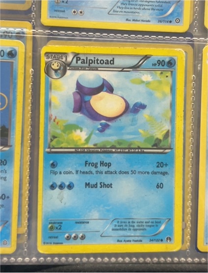 2016 Pokémon BREAKpoint #34 Palpitoad — front