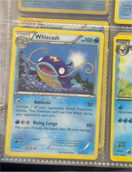 XY Primal Clash #40 Whiscash — front