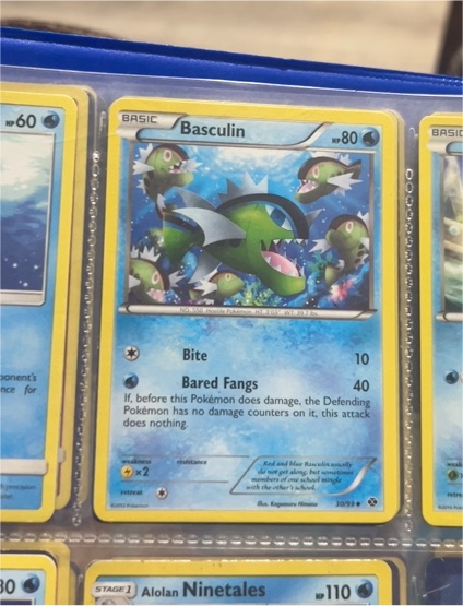 2012 Pokémon Next Destinies #30 Basculin — front