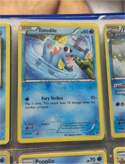 2021 McDonald's Pokemon 25th Anniversary #18 Totodile — front