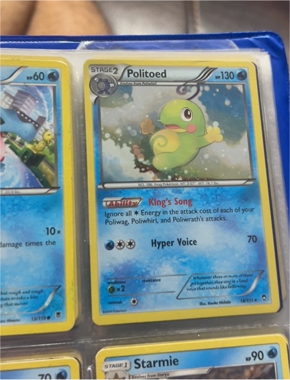 2012 Pokémon XY Furious Fists #18 Politoed — front