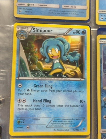 2015 Pokémon XY BREAKthrough #42 Simipour — front