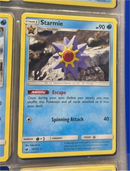 2017 Pokémon Sun & Moon Crimson Invasion #16 Starmie — front