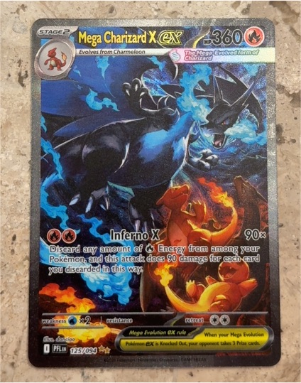 Mega Charizard X EX 125/094 — front
