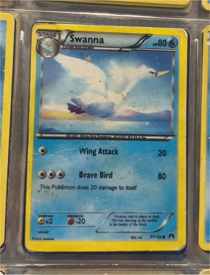 2016 Pokémon XY #37 Swanna — front