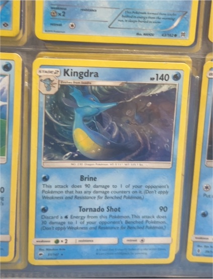 2017 Pokemon Sun & Moon Burning Shadows #31 Kingdra — front
