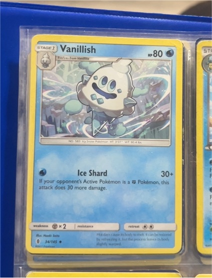 2017 Pokemon Guardians Rising #34 Vanillish — front