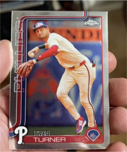 2025 Topps Chrome #208 Trea Turner — front