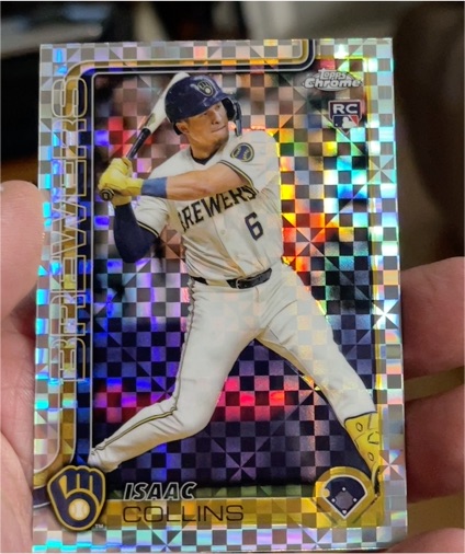 2025 Topps Chrome #92 Isaac Collins — front