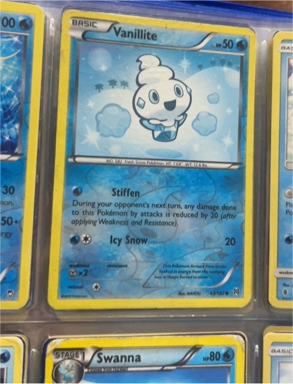 2015 Pokémon TCG BREAKthrough #43 Vanillite — front