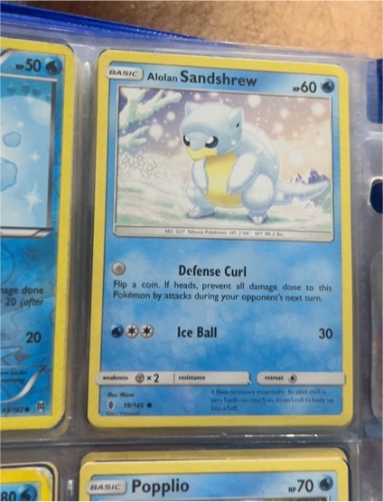2017 Pokémon TCG SM - Guardians Rising #19 Alolan Sandshrew — front