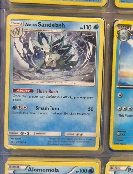 2017 Pokémon Guardians Rising #20 Alolan Sandslash — front