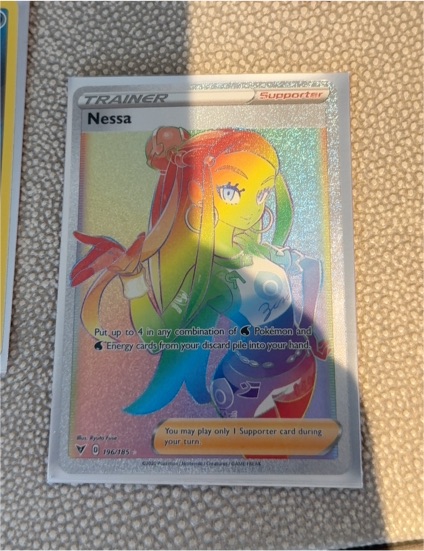 2020 Pokémon TCG Vivid Voltage #196 Nessa — front