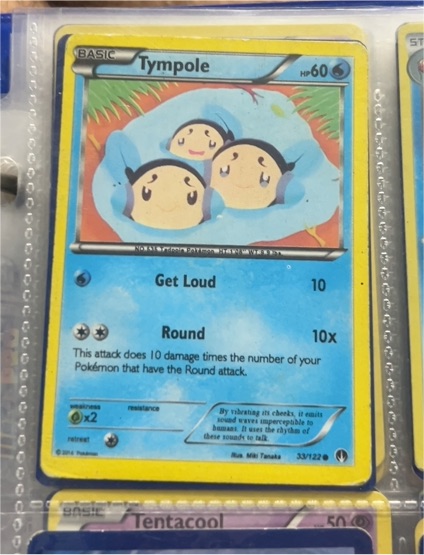 2016 Pokémon XY BREAKpoint #33 Tympole — front