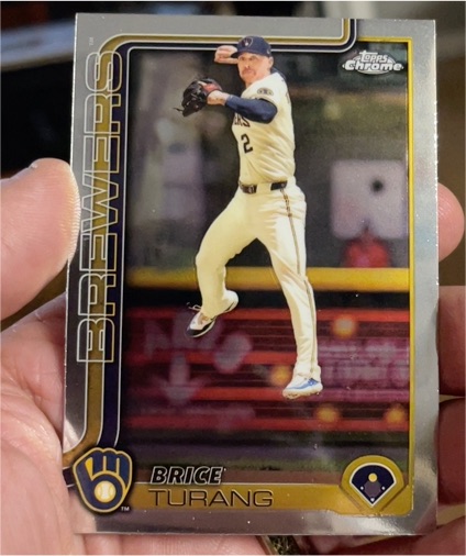 2025 Topps Chrome #109 Brice Turang — front