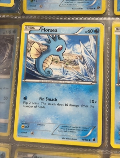 2013 Pokémon Black & White Plasma Freeze #18 Horsea — front