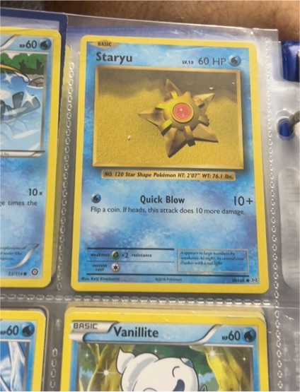 2016 Pokemon XY Evolutions #30 Staryu — front