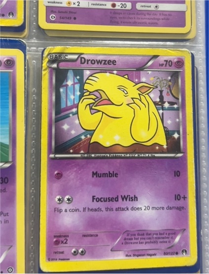 2016 Pokémon XY BREAKpoint #50 Drowzee — front