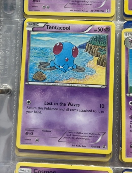 2015 Pokémon XY Primal Clash #70 Tentacool — front