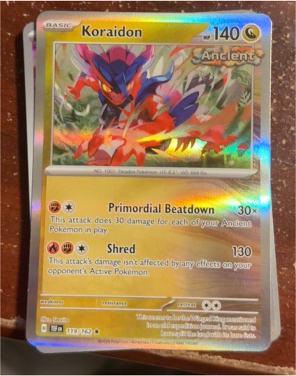 2024 Pokémon TCG Temporal Forces #119 Koraidon — front