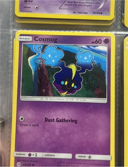 2017 Pokemon Sun & Moon #64 Cosmog — front