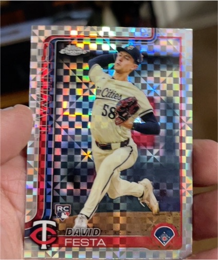2025 Topps Chrome #156 David Festa — front