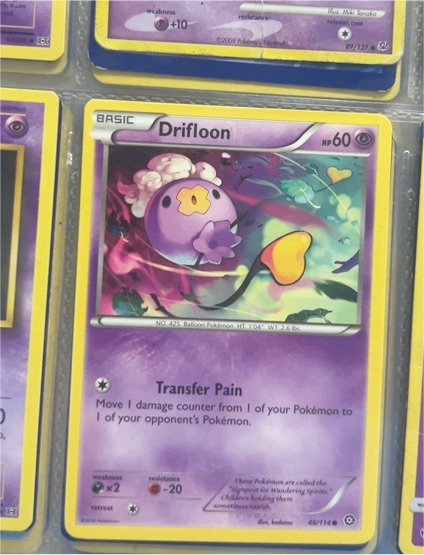 2016 Pokémon XY Steam Siege #46 Drifloon — front
