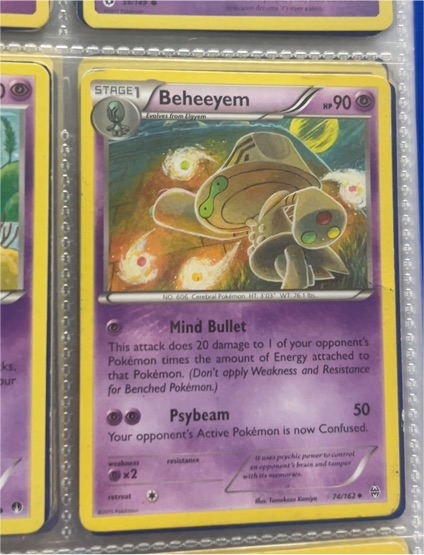 2014 Pokémon BREAKthrough #74 Beheeyem — front