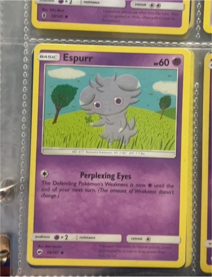 2017 Pokémon TCG Burning Shadows #59 Espurr — front