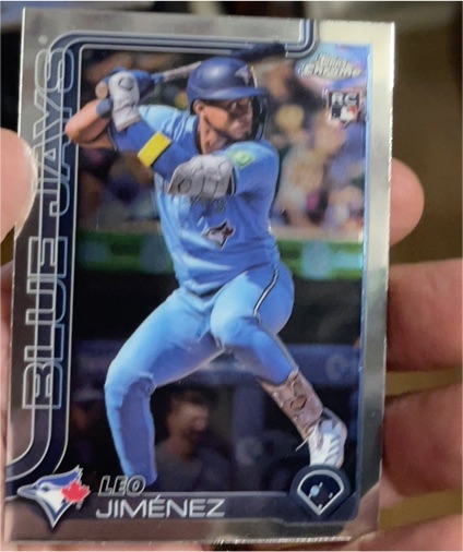 2025 Topps Chrome #276 Leo Jiménez — front