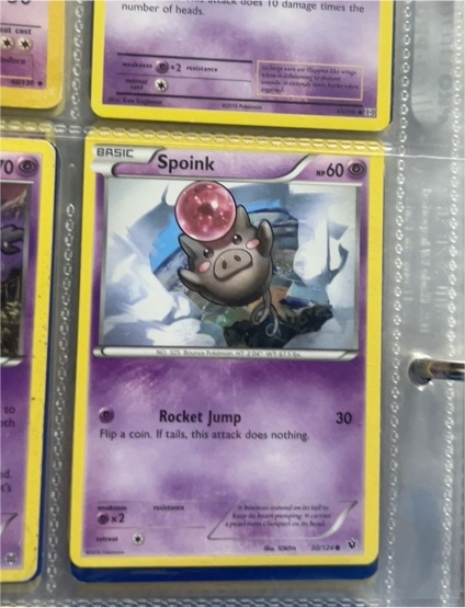 2016 Pokemon XY Fates Collide #30 Spoink — front
