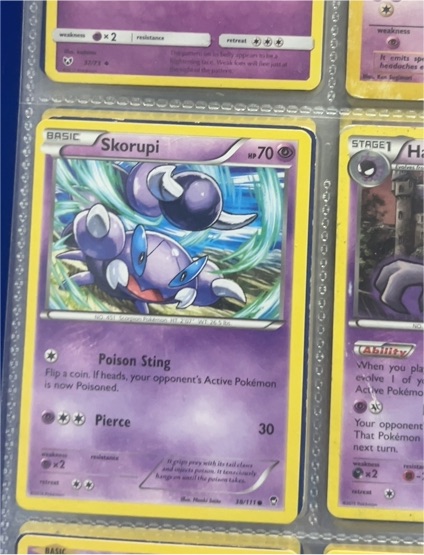 2006 Pokemon EX Dragon #36 Skorupi — front