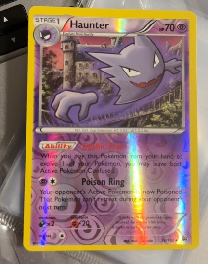 2016 Pokémon XY Generations #34 Haunter — front