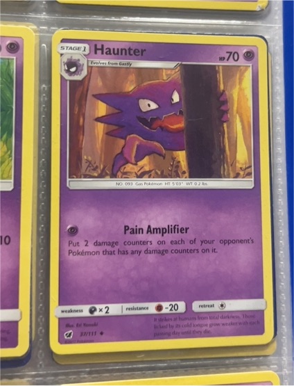 2017 Pokémon TCG Sun & Moon Crimson Invasion #37 Haunter — front