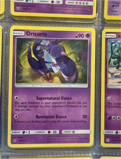 2017 Pokemon Guardians Rising #56 Oricorio — front