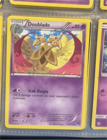 2016 Pokémon XY Breakpoint #61 Doublade — front