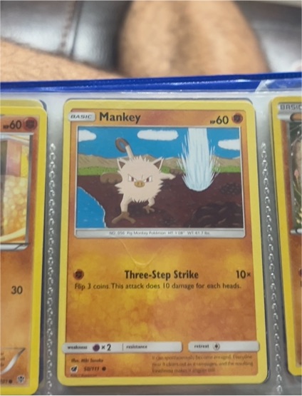 2017 Pokémon Sun & Moon Crimson Invasion #50 Mankey — front