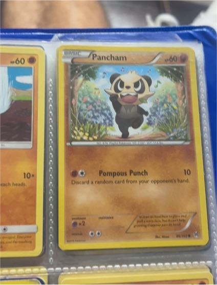 2015 Pokémon TCG XY Breakthrough #86 Pancham — front