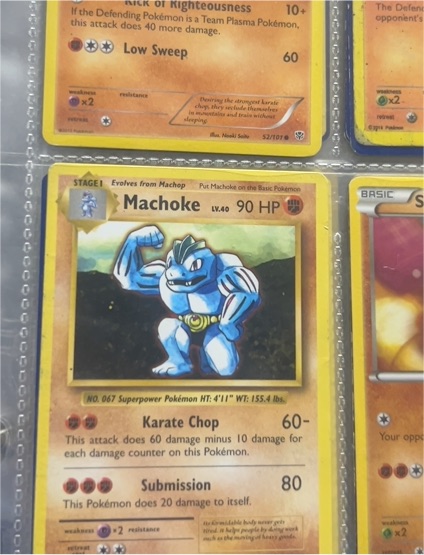 1999 Pokemon Base Set #34 Machoke — front
