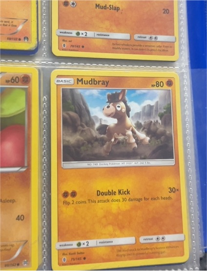2017 Pokemon Sun & Moon Guardians Rising #75 Mudbray — front